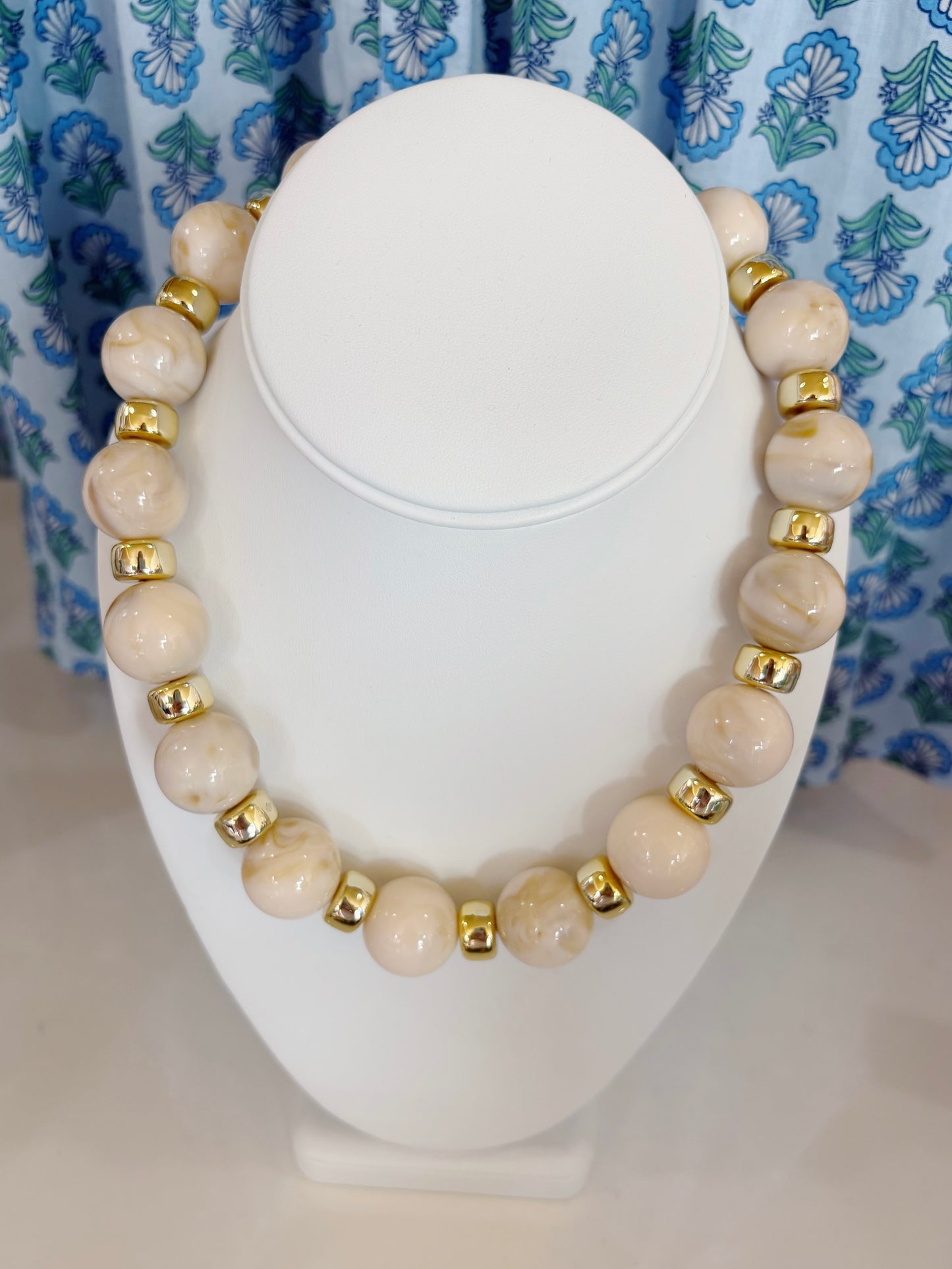 GEMELLI JESSICA NECKLACE- CREAM