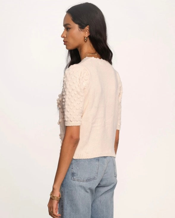 PARMINA SWEATER TOP - CREAM