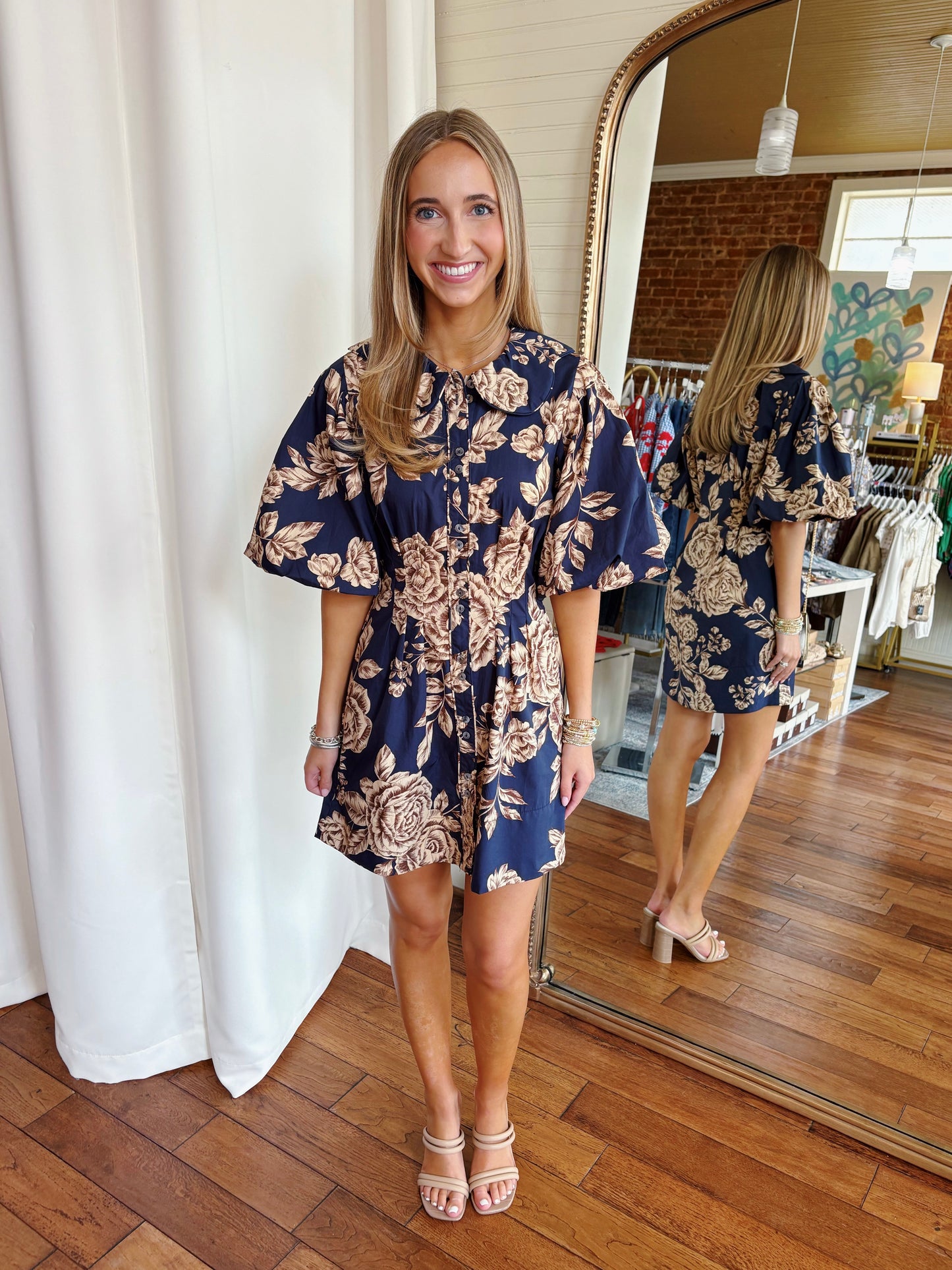 PAMELA DRESS- MIDNIGHT BLUE