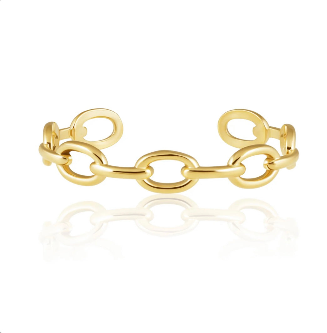 CORA LINK CUFF- GOLD