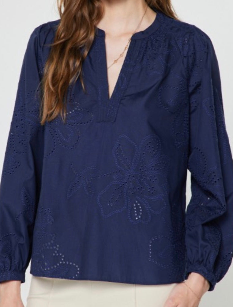 DAWSON TOP- NAVY