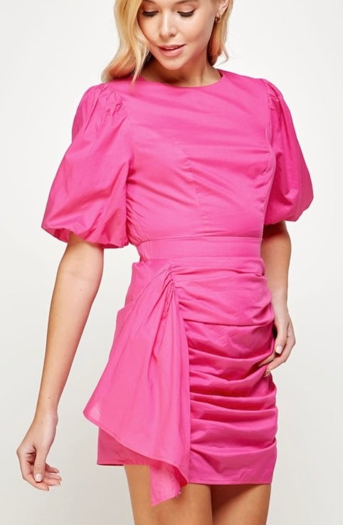 RHODES DRESS- FUCHSIA