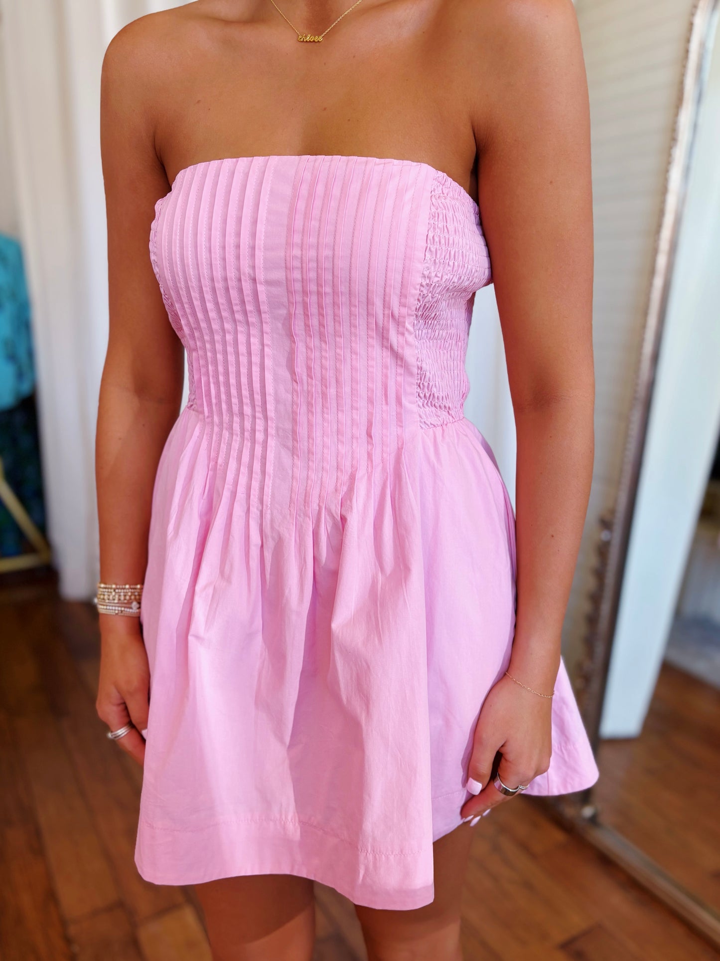 MADELINE MINI DRESS- PINK