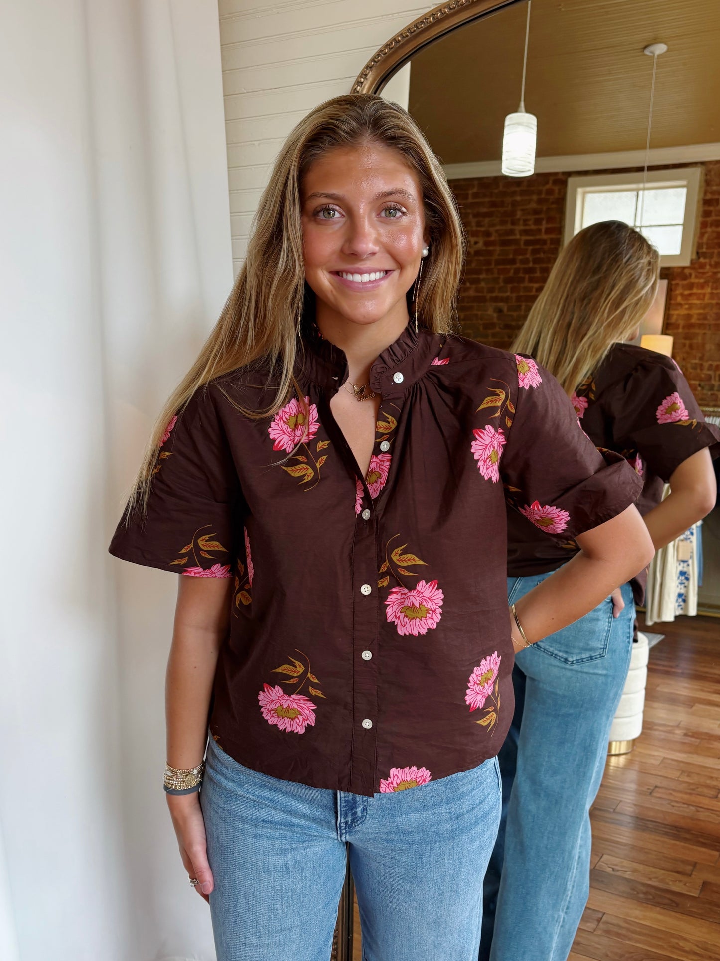 PAIGE TOP- BROWN