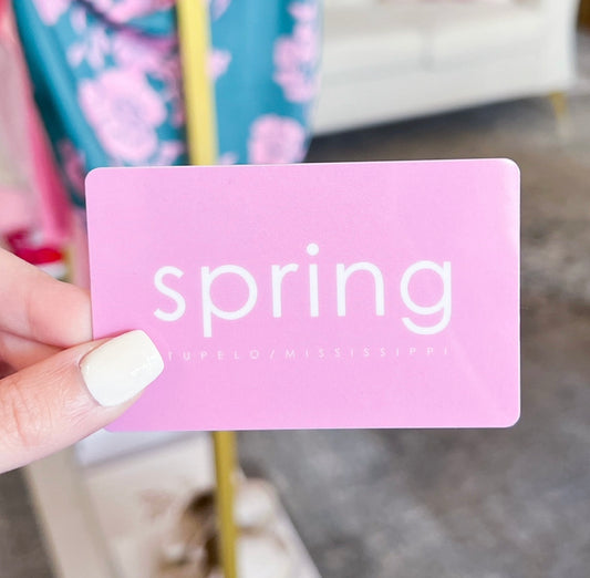 Spring Gift Card